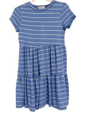 3/$15 NWT Women's See You Monday Blue Ribbed Babydoll Mini Dress Large